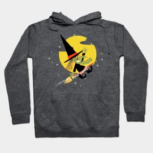 witch on broom Hoodie